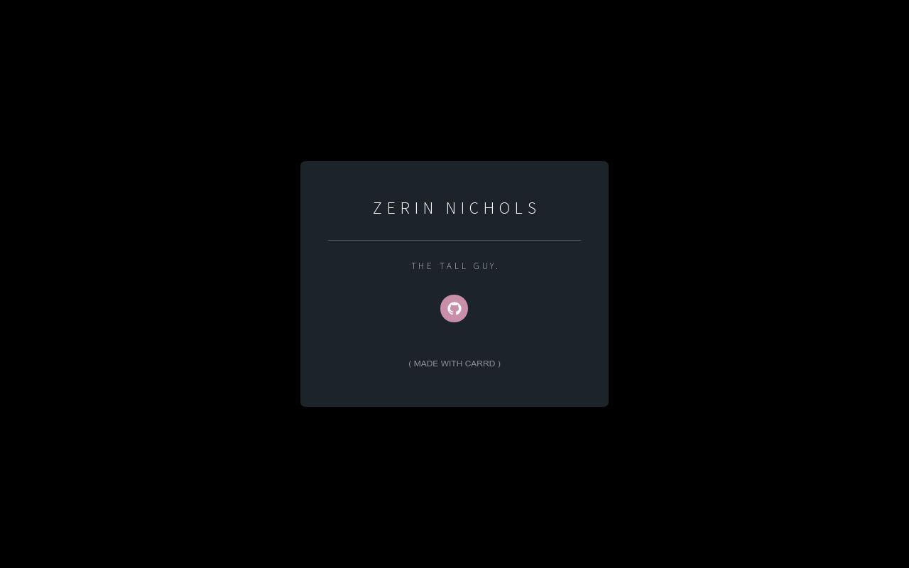 Carrd profile picture for @zerin